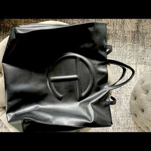 Telfar Large Black Shopping Bag